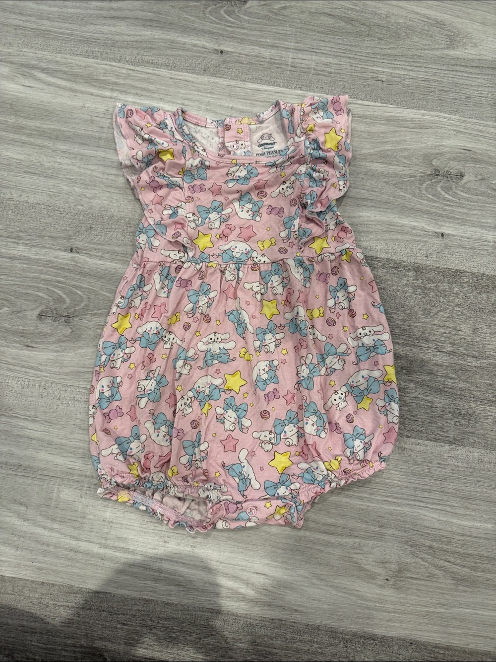 Posh Peanut Sanrio Cinnamoroll Pink Caticorn Star Bubble Romper